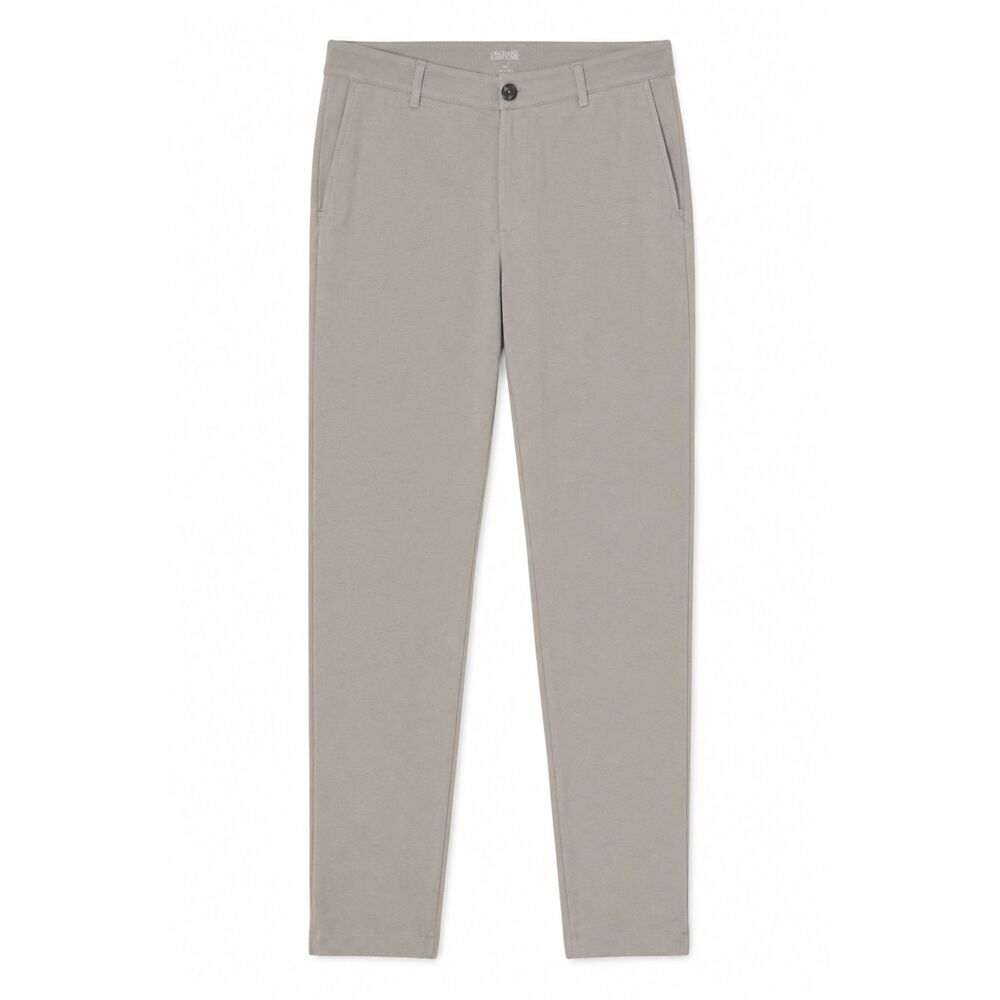 Orchard & Broome Delancey Stretch Knit Pant 32 Tan Khaki Slim Fit Chino Trousers
